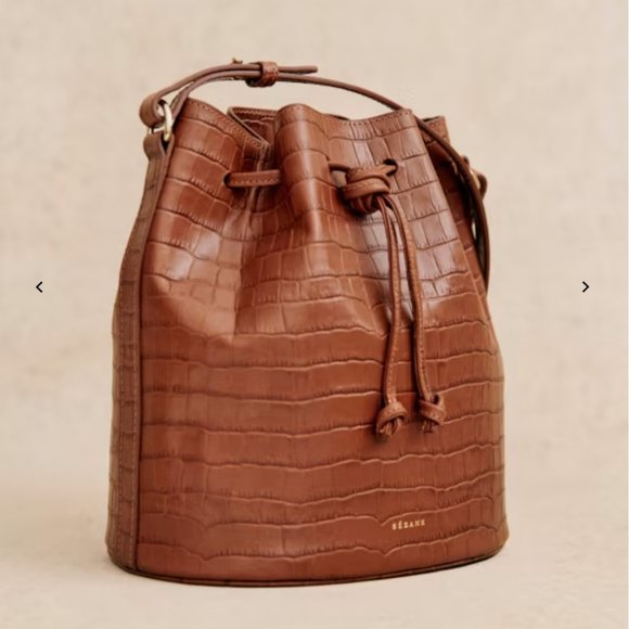 Sezane Handbags - Sézane NWT Farrow Bag in Camel Croco